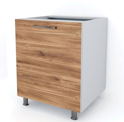 Ντουλάπι βάσης με ένα ράφι 60x58x82 - Brandy Castello Oak