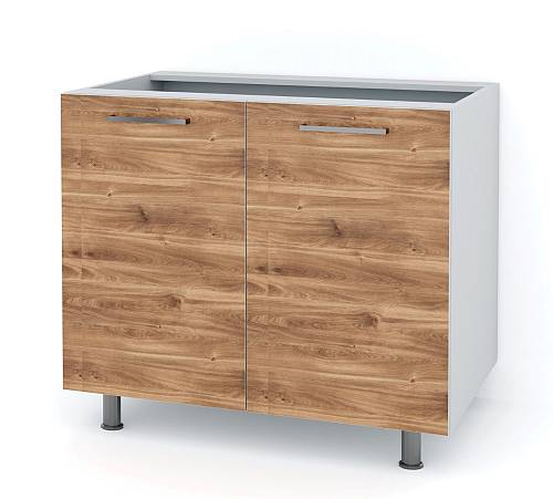 Ντουλάπι βάσης νεροχύτη χωρίς πλάτη 90x58x82 - Brandy Castello Oak