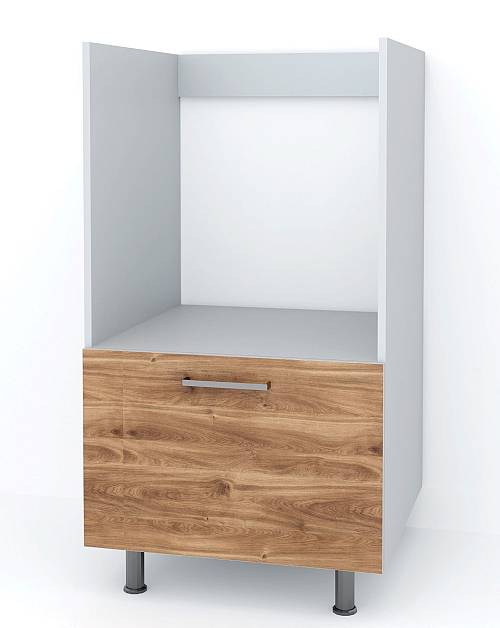 Υψηλή μονάδα για φούρνο με ένα συρτάρι 60x58x110 - Brandy Castello Oak