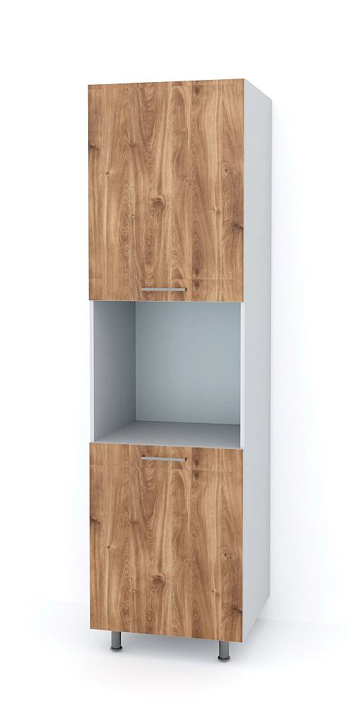 Υψηλή μονάδα για φούρνο με 2 ντουλάπια 60x58x217 - Brandy Castello Oak