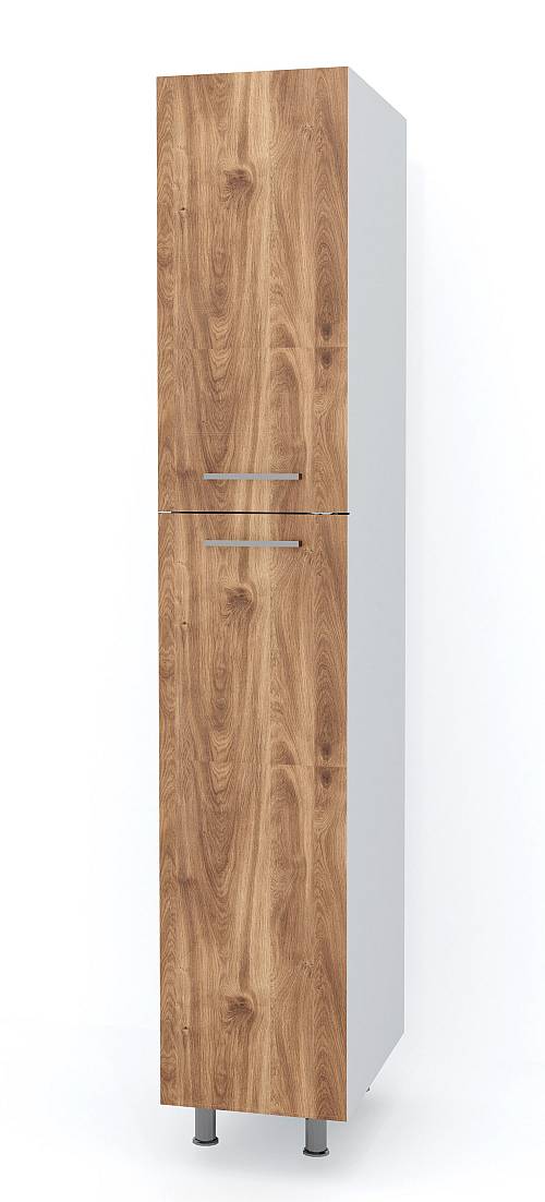Υψηλή μονάδα στήλη με 2 ντουλάπια 30x58x217 - Brandy Castello Oak