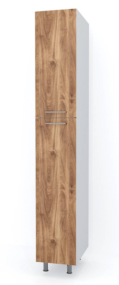 Υψηλή μονάδα στήλη με 2 ντουλάπια 30x58x241 - Brandy Castello Oak