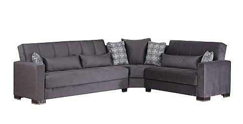 Γωνιακός καναπές - κρεβάτι Armada - Sand Beige (253x313x92 Υ.96)