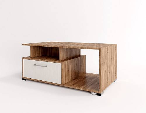 Τραπεζάκι σαλονιού Fall - Brandy Castello Oak/Silk Flow (100x60x45)