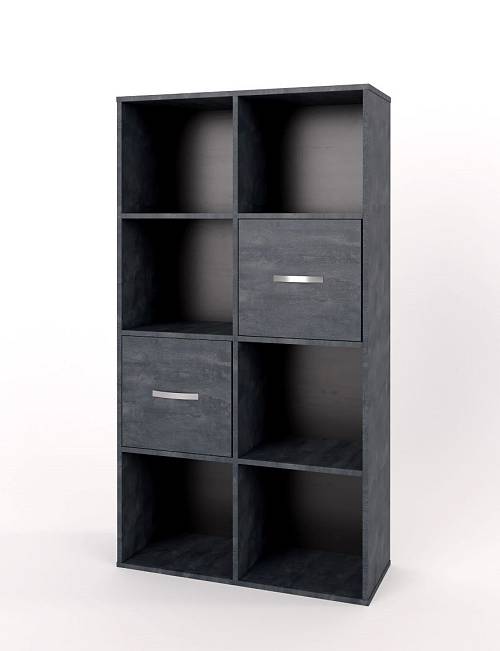 Βιβλιοθήκη Chess - Charcoal Flow (75x30x138)