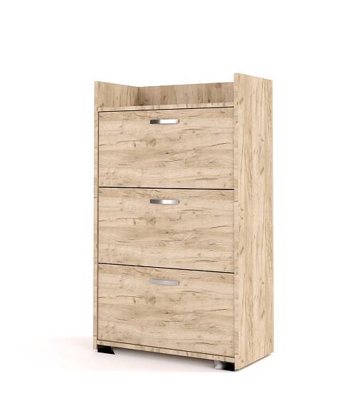 Παπουτσοθήκη Dawn - Grey Craft Oak (60x30x110)