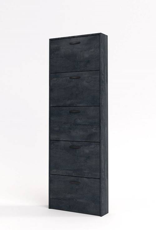 Παπουτσοθήκη 5-θέσεων York - Charcoal Flow (60x15x165)