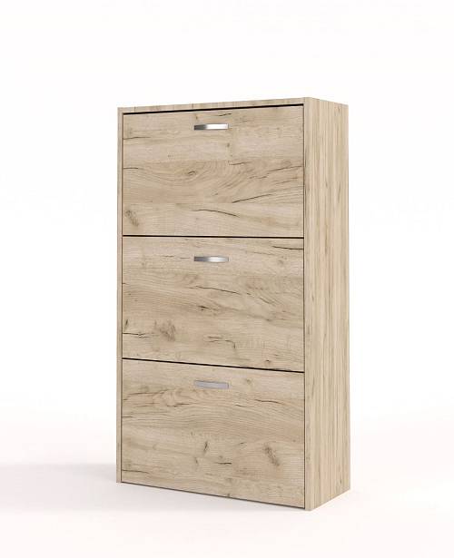 Παπουτσοθήκη 3-θέσεων Forest - Grey Craft Oak (60x25x105)