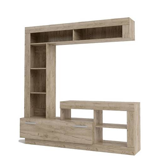 Σύνθεση σαλονιού Parma - Grey Craft Oak (175x42x170)