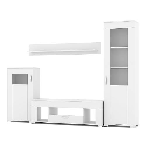 Σύνθεση σαλονιού Oslo - White (248x34/40x185)