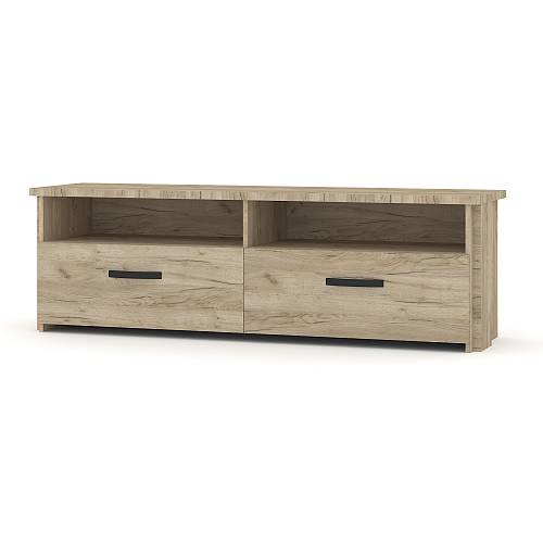 Έπιπλο τηλεόρασης Moon - Gray Craft Oak (150x40x47,5)