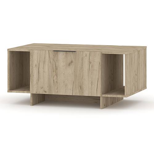 Τραπεζάκι σαλονιού Rain - Grey Craft Oak (100x100x45)