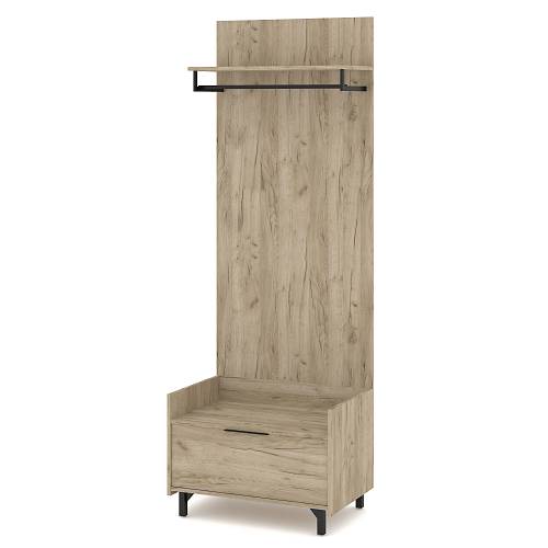 Έπιπλο εισόδου Dawn - Grey Craft Oak  (70x45x200)