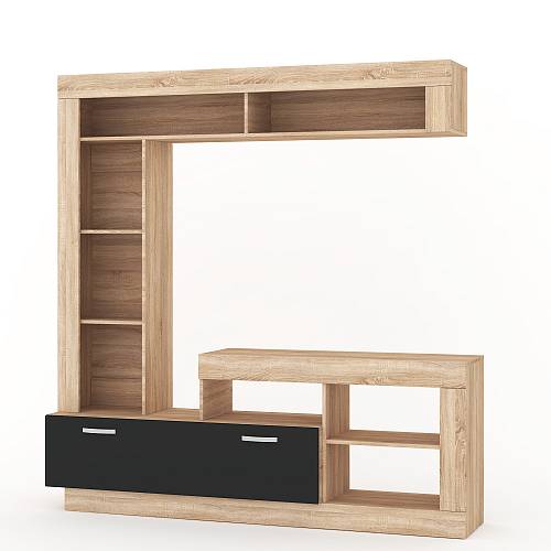 Stock Σύνθεση σαλονιού Parma - Light Sonoma Oak/Anthracite(175x42x170)