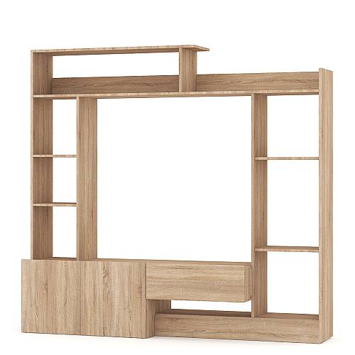 Stock Σύνθεση σαλονιού Toulouse - Light Sonoma Oak (180x28/40x165)