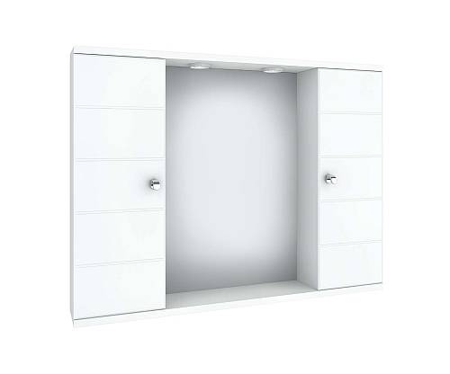 Καθρέπτης με 2 ερμάρια & 2 σποτάκια