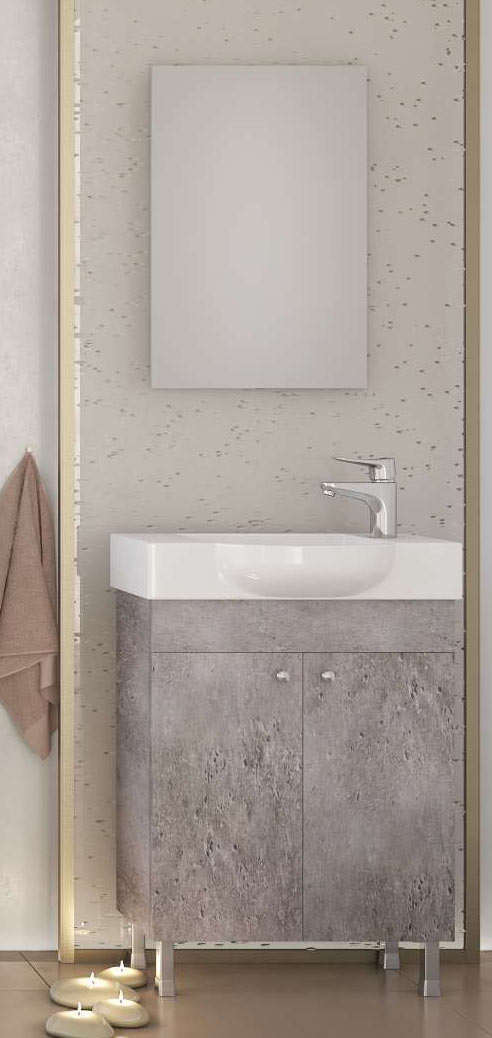 Σετ έπιπλο μπάνιου LITOS 55 Granite