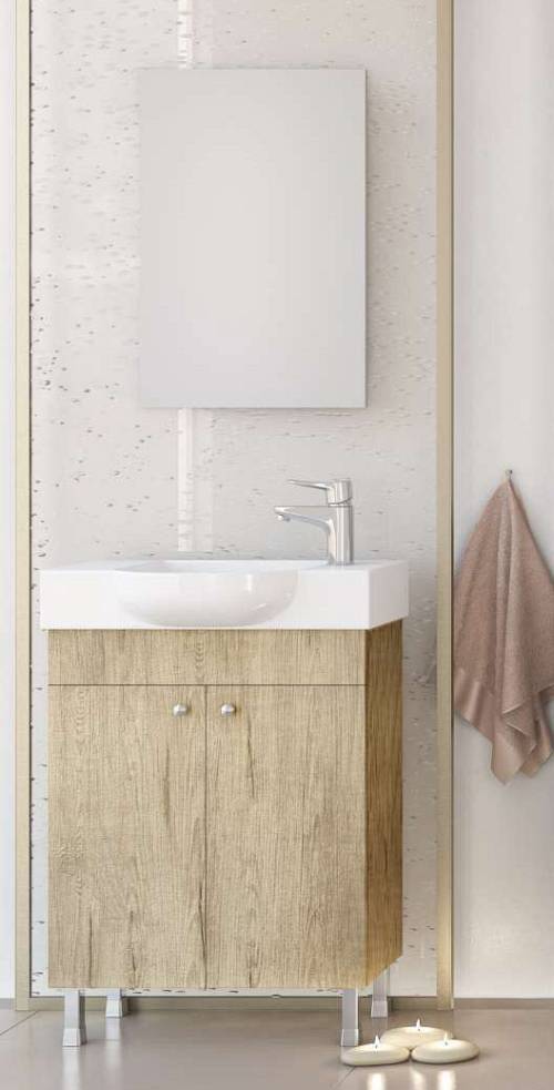 Σετ έπιπλο μπάνιου LITOS 55 PL Wood