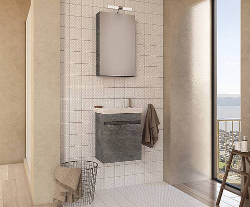 Σετ έπιπλο μπάνιου LUXUS 45 Granite