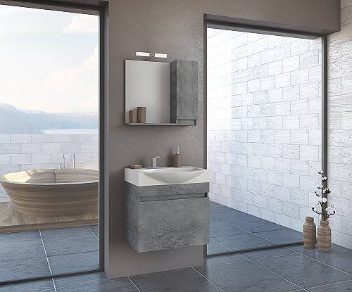 Σετ έπιπλο μπάνιου SENSO 65 Granite