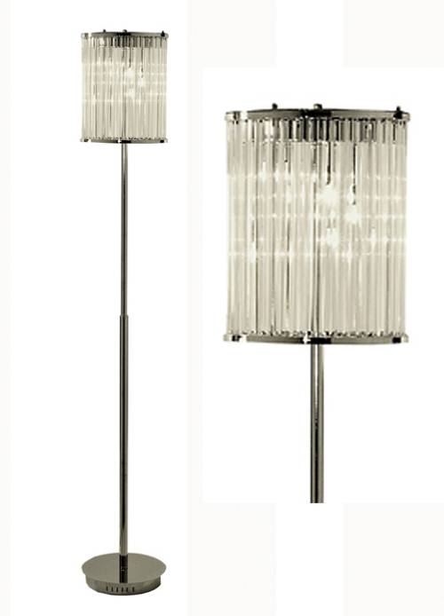 Επιδαπέδιο Φωτιστικό Κρυστάλινος Κύλινδρος KR204