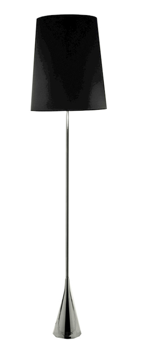 Ορθοστάτης Μαύρο Καπέλο & Νίκελ Κωνική Βάση 165cm KR222