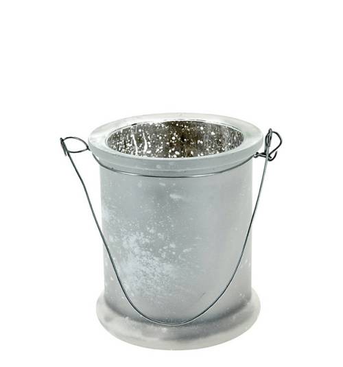 Γυάλινο Κηροπήγιο στο χρώμα του Πάγου  CF736