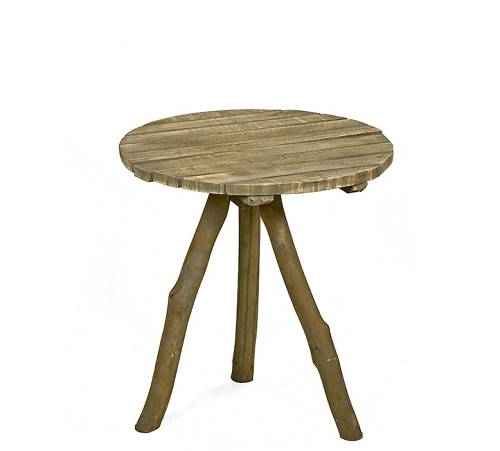 Στρογ. τραπέζι, φυσ.κορμός Δρύς, 65cm FG135