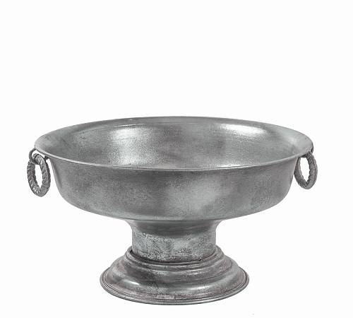 Μεταλλική κουπ αντικέ Ασημί 20cm HT378