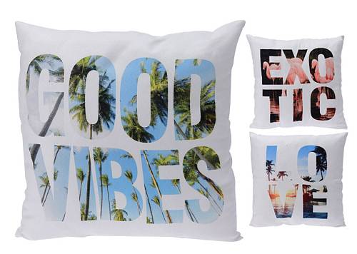 Μαξιλάρια με photo print σε καλοκαιρινά μοτίφ,45x45cm HM383