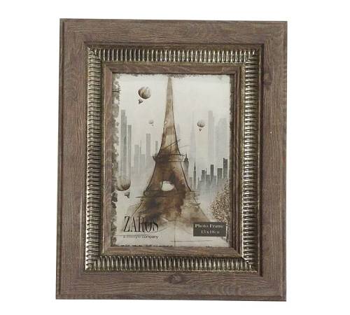 Φωτογραφοθήκη polysterene (13x18cm) σε καφέ/χρυσο KO154
