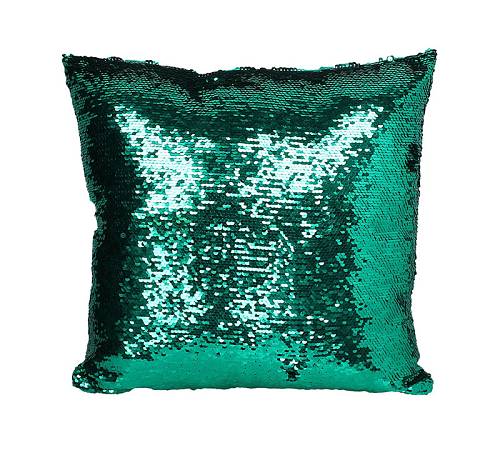 Μαξιλάρι με παγιέτες πράσινο, 40cm WER-9789