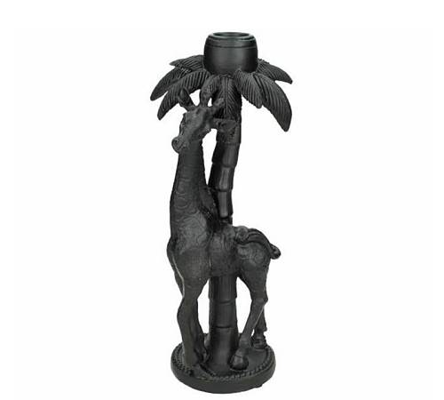 Κηροπήγιο σχ.αντιλόπη, μαύρο χρ., 20cm XET-1960