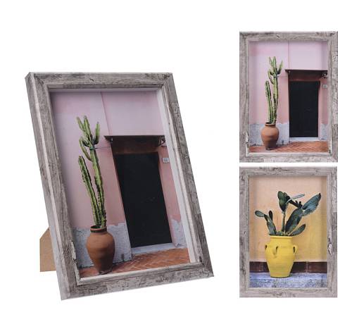 Φωτο/θήκη MDF με εξωτικό θέμα, 23x33cm HM870