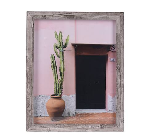 Φωτο/θήκη MDF με εξωτικό θέμα, 31.5x39cm HM871