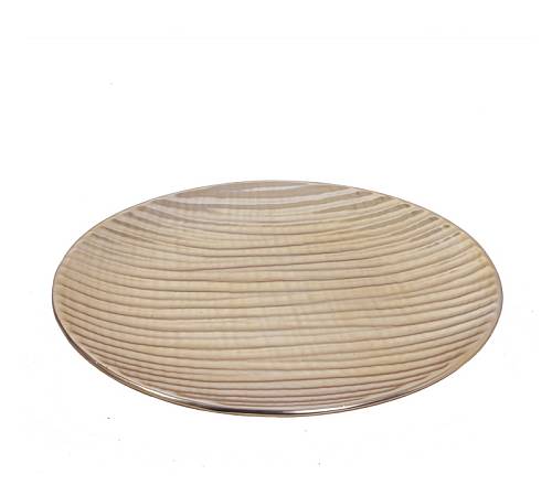 Κεραμική πιατέλα σατινέ χρυσό, 30cm CT406