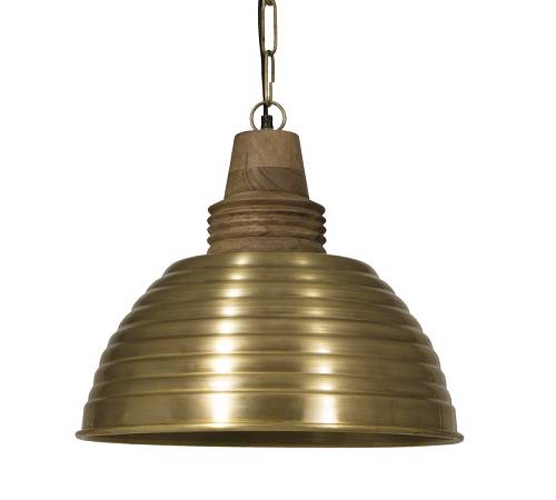 Φωτιστικο μεταλλική καμπάνα μπρονζέ & Mango,Δ.44xΥ38cm LS204