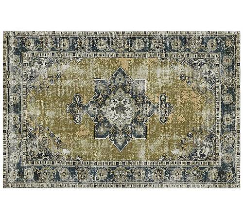 Χαλί με υπόστρωμα, σχ."Balouch", λαδί χρ.,120x180cm RC123