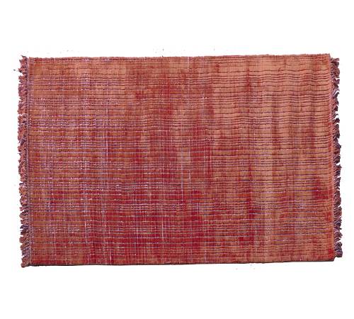 Χαλί χειροποίητο με υπόστρωμα, χρώμα σκουριάς,160x240cm RC149