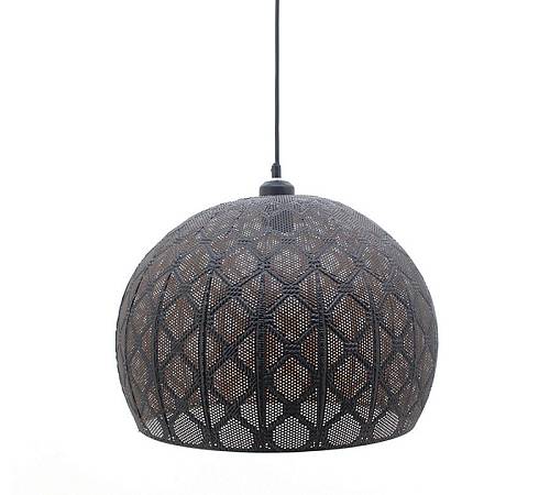 Φωτ/κο οροφής οβάλ σχ.καμπάνα,μαύρο 40x34cm HT604