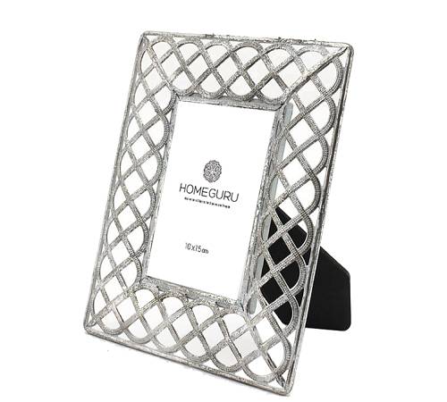 Φωτογραφοθήκη "Ρόμβος" (10x15) χρυσή, 19.5x24.5cm HT617