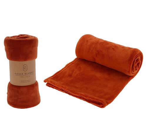 Κουβερτάκι κοραλί φλις, 125x150cm,ταμπά χρ. HE304