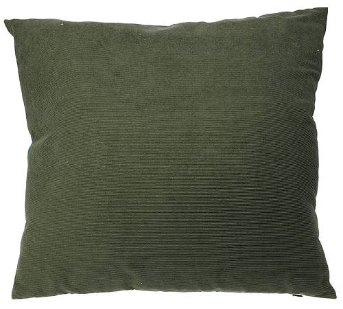 Μαξιλάρι βελουτέ ριγέ 45x45cm χακί χρ. HE310