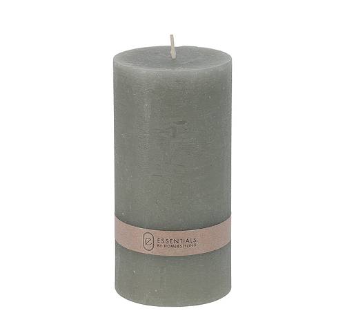 Κερί κορμός 7x14cm, ρουστίκ, αν.γκρι CA339