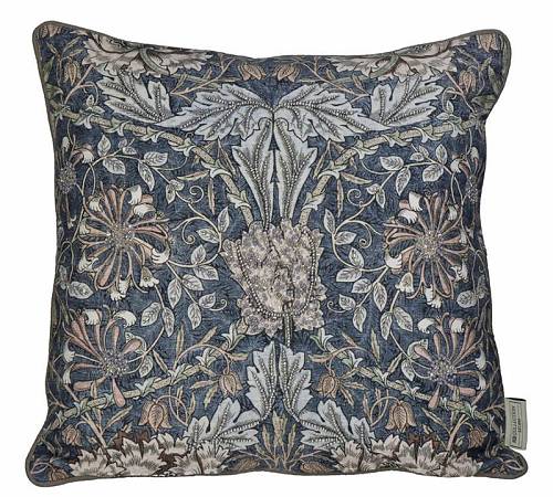 Μαξιλάρι vintage με κέντημα γκρι,45x45cm KAL-0491