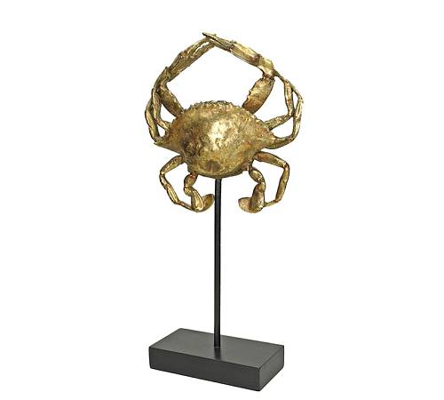 Διακοσμητικός κάβουρας αντ.χρυσός σε stand 21x42cm XET-4604