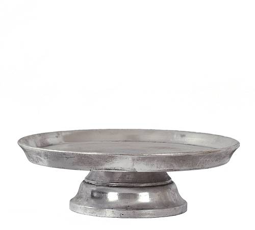 Cake stand αντ.ασημί, 25x8.5cm GA293