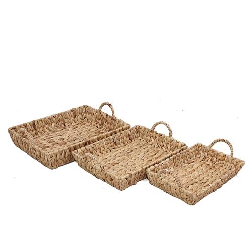 Σετ/3 παραλ/μοι δίσκοι από υάκινθο , 32/37/42cm VT132