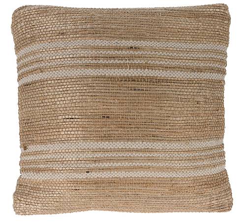Μαξιλάρι cotton+γιούτα, με ρίγες,2σχδ.,45x45cm HE323