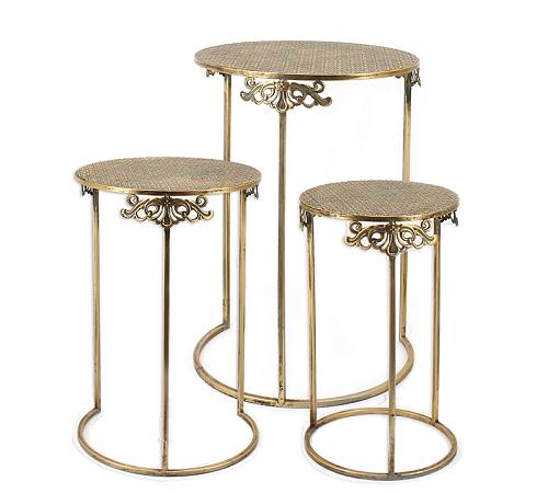 Σετ/3 Side table,Υψος 46.5/53.5/60.5cm EP463